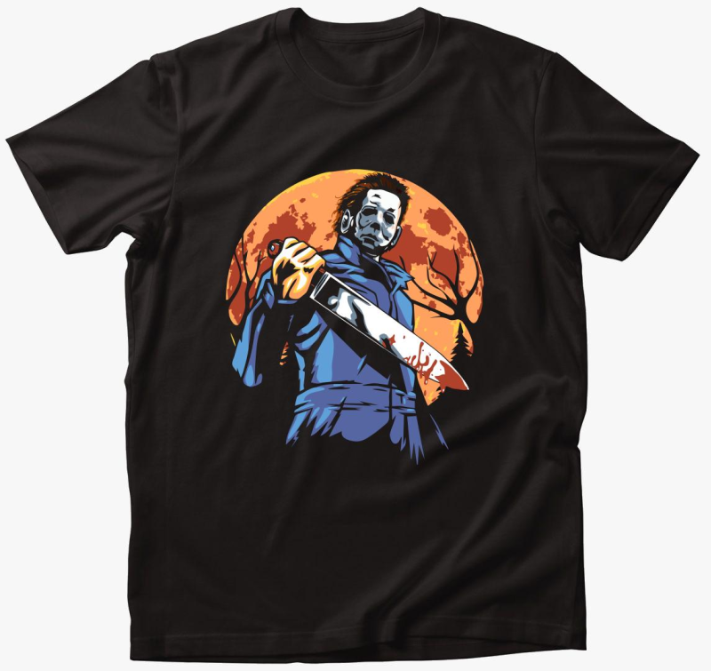 Michael Myers sziluett majica