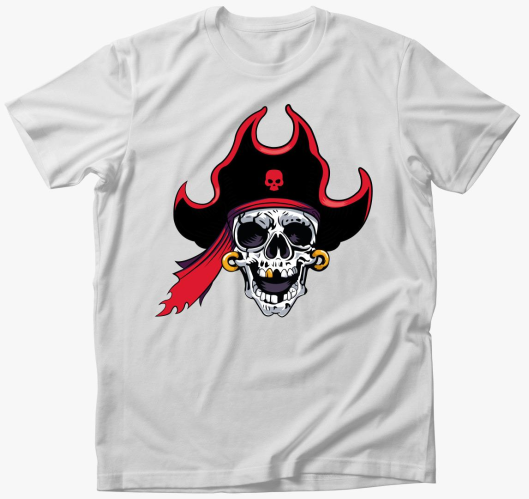 Pirate skull 7 majica