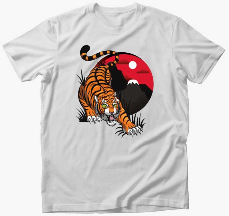 Tiger with horizon majica