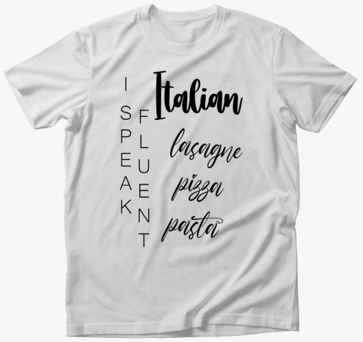 fluent italian pizza majica