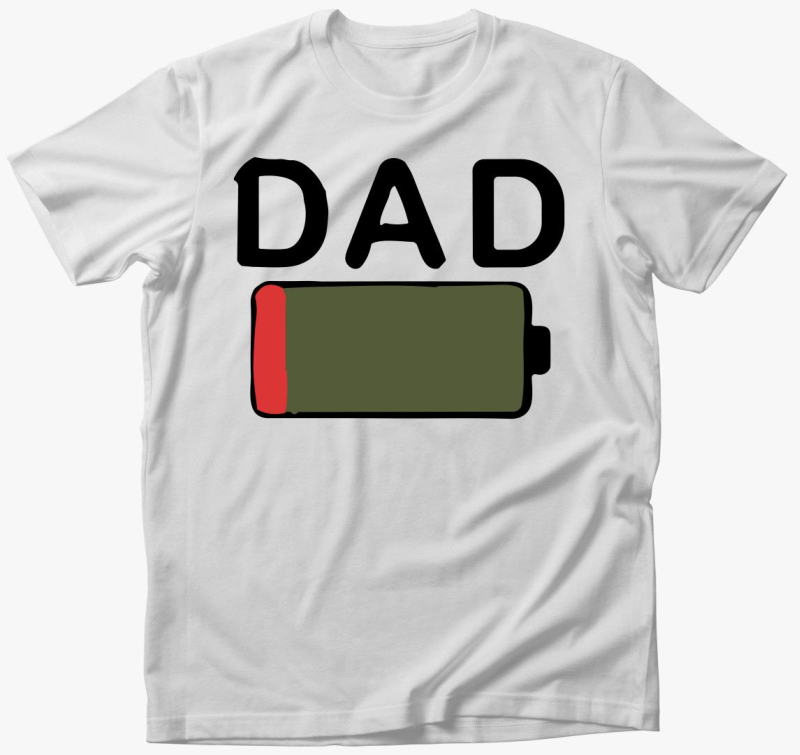 Dad low battery majica