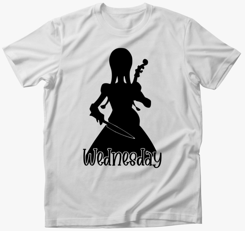 Wednesday Addams silhouette majica