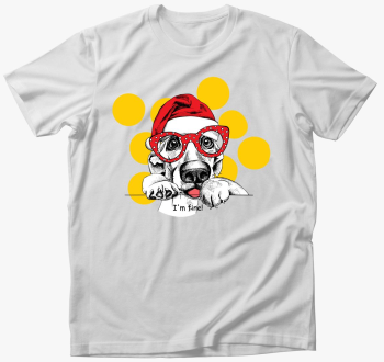 fine santa dog majica