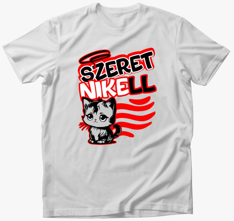 Szeretni kell cicusos majica