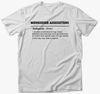 menedzser assisztens majica