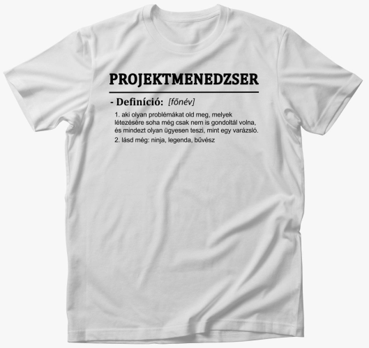 Projektmenedzser majica
