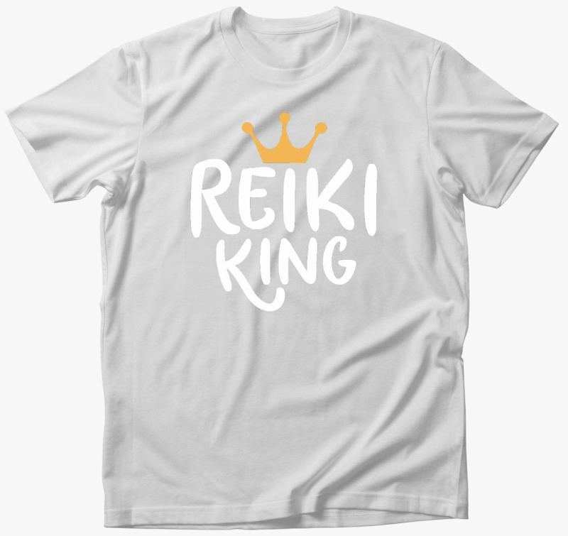 Reiki king bela majica