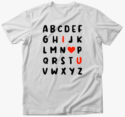 Ljubezen ABC majica