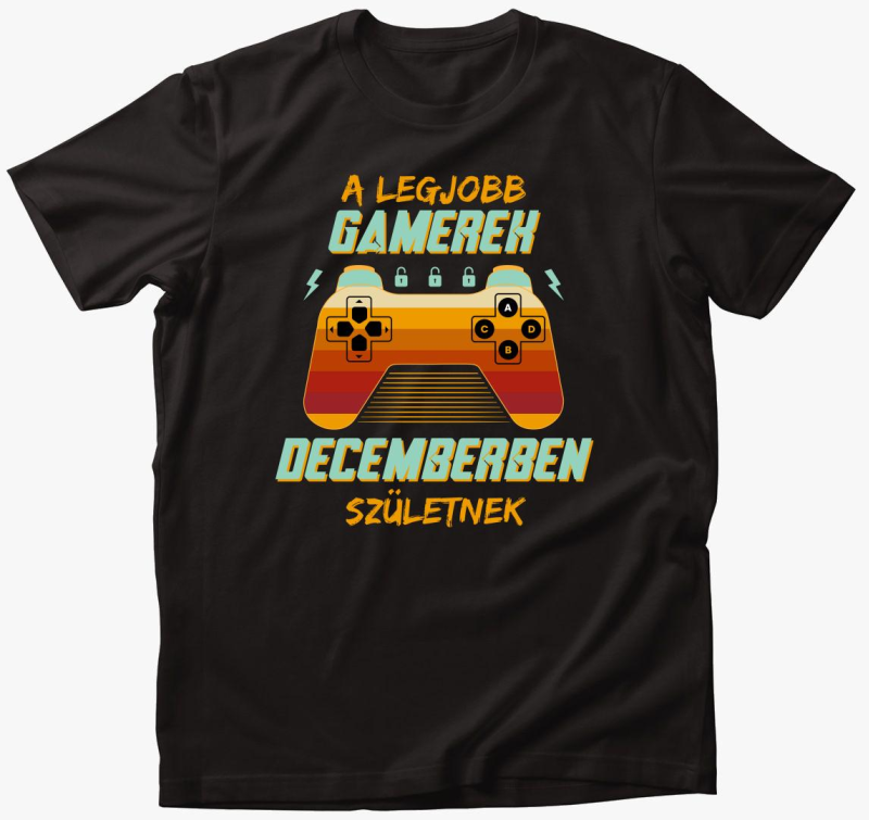 legjobb gamerek decemberben majica