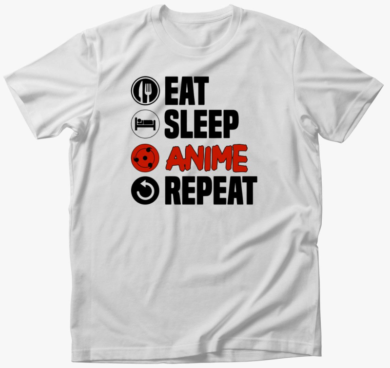 Eat sleep anime repeat majica