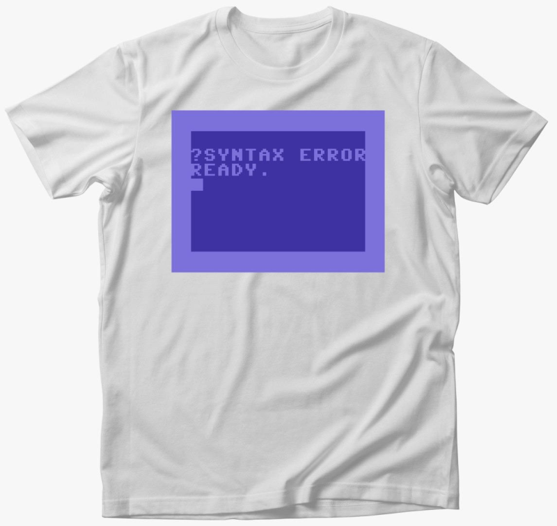Commodore 64 (C64) majica - Syntax error