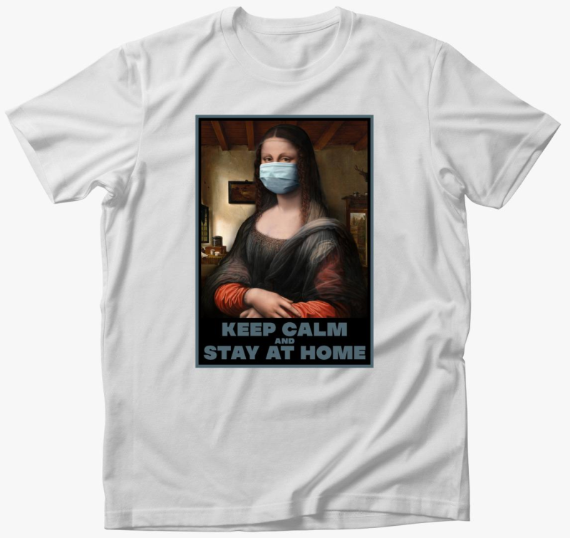 Maszkos Mona Lisa majica