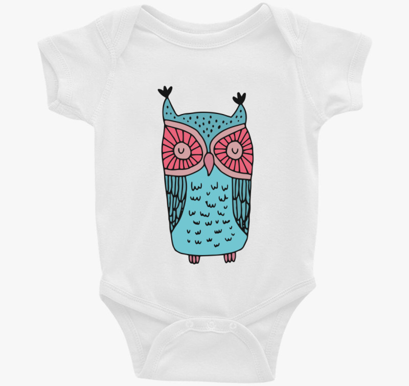 Pszichedelikus bagoly majica