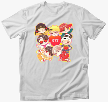 BTS tagok chibi art majica