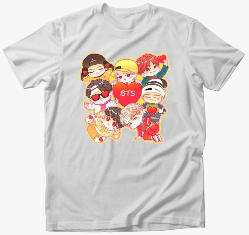 BTS tagok chibi art majica