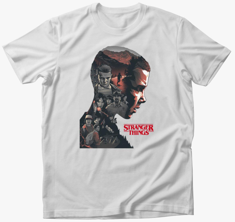 Stranger Things karakterek art majica
