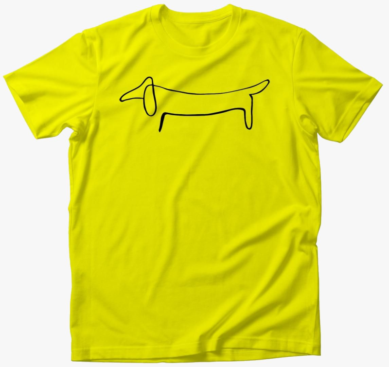 egyvonalas rajz majica