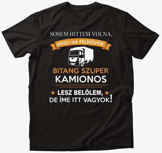 Szuper kamionos majica