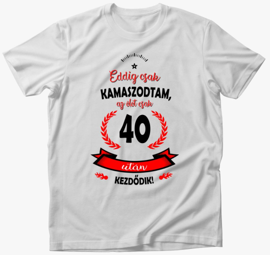 Eddig csak kamaszodtam majica ...