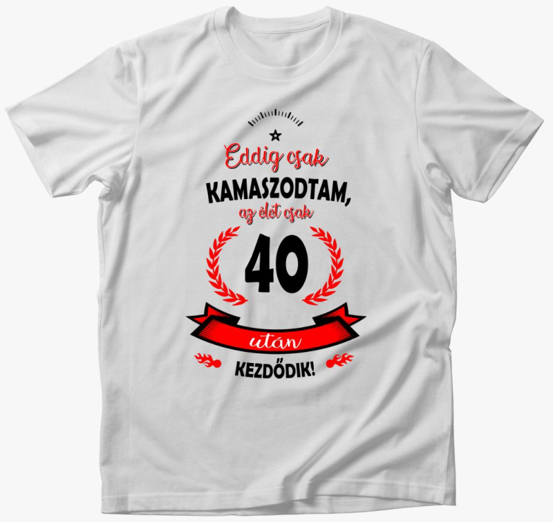 Eddig csak kamaszodtam majica - egyedi