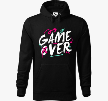 GameOver feliratos pulover s kapuco