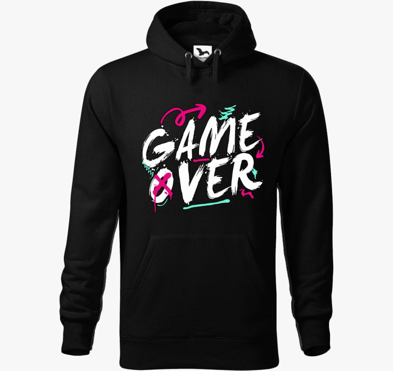 GameOver feliratos pulover s kapuco