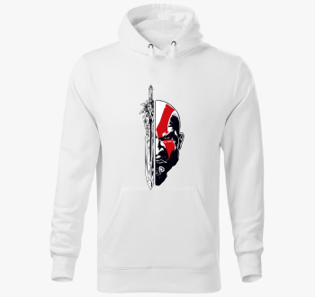 God of war Kratos face and sword pulover s kapuco