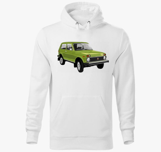 Zelena Lada Niva pulover s kap...