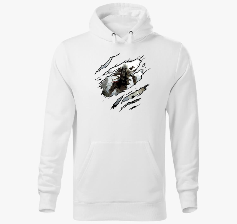 Assassins Creed repedezett pulover s kapuco