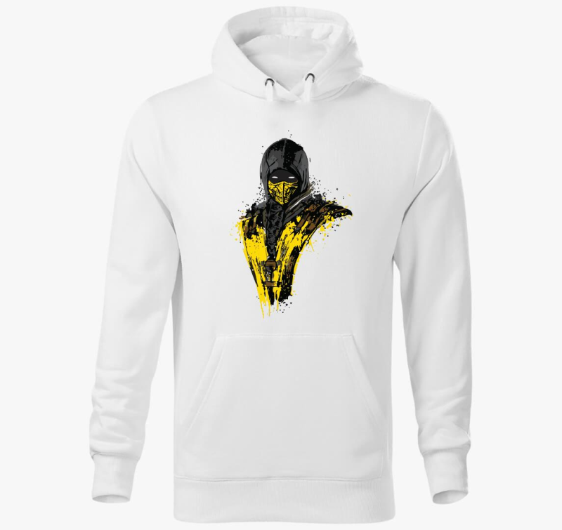 Mortal Kombat Scorpion Dotted pulover s kapuco