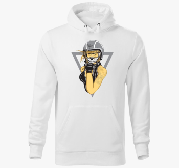 Biker Babe pulover s kapuco