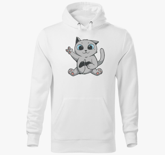 Gamer macsek pulover s kapuco