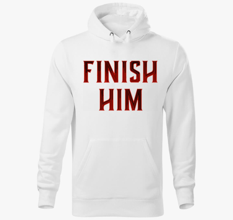 Mortal Kombat Finish Him pulover s kapuco