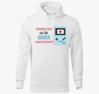Szeretem gamer pulover s kapuco