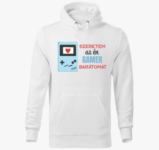 Szeretem gamer pulover s kapuc...