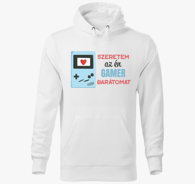 Szeretem gamer pulover s kapuco