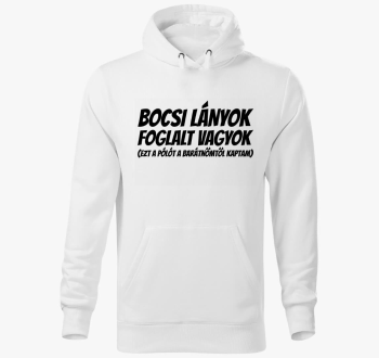 Bocsi foglalt sem pulover s kapuco