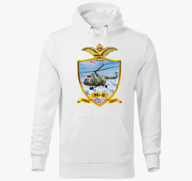 Pajzs Mi-8 pulover s kapuco