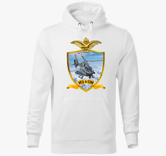 Pajzs H145M pulover s kapuco