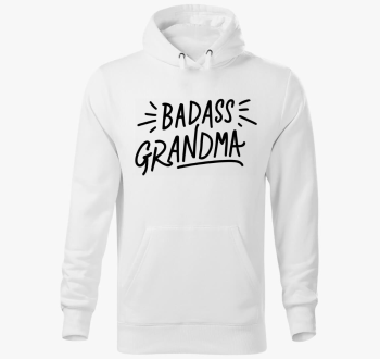 Badass Grandma pulover s kapuco