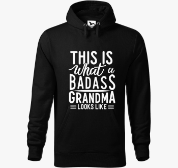 Badass Grandma look pulover s kapuco