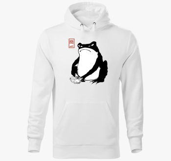 Unimpressed frog pulover s kapuco