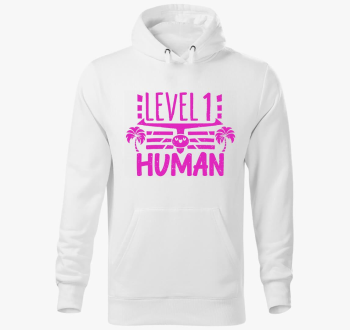 Level 1 Human pink pulover s kapuco
