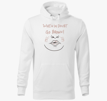 Go Brown pulover s kapuco