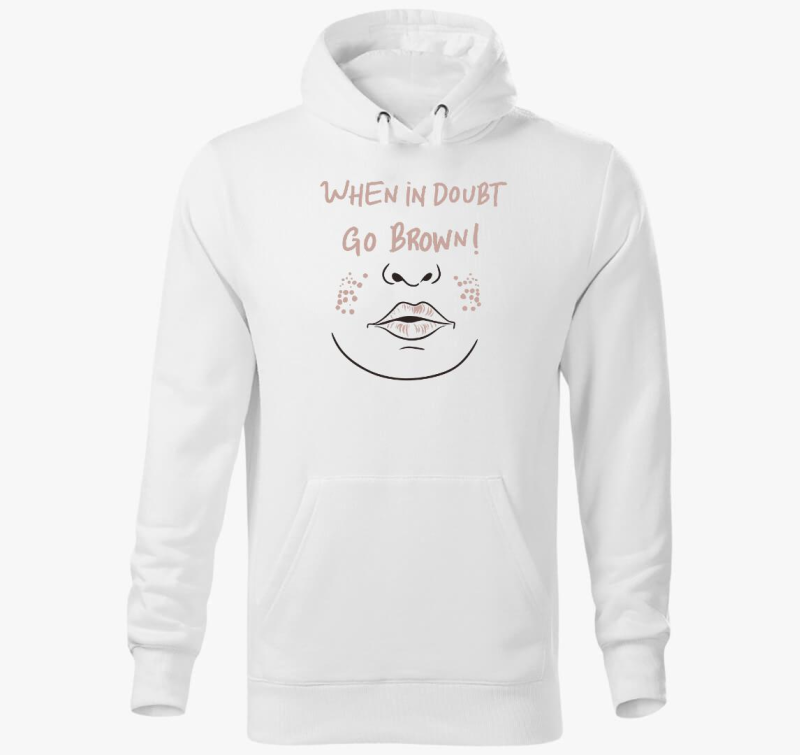 Go Brown pulover s kapuco