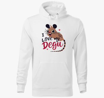 I love my degu pulover s kapuco