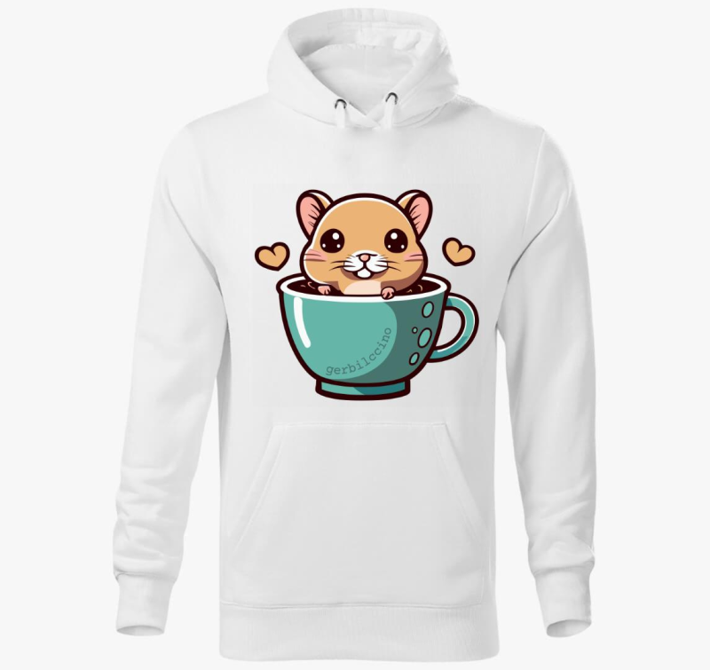 Gerbilccino pulover s kapuco