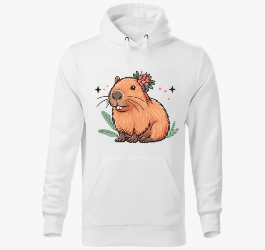 Capybara dekle pulover s kapuc...
