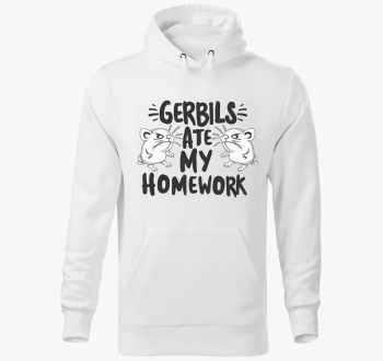 Gerbils ate homework pulover s kapuco