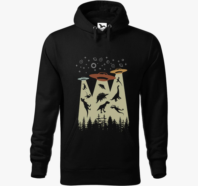 Ufo pulover s kapuco